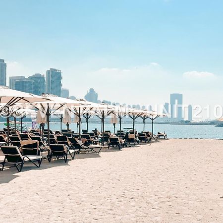 Luxus-Studio Mit Private Beach In Top-Lage, Meerblick & Infinity Pool! Dubai Eksteriør bilde