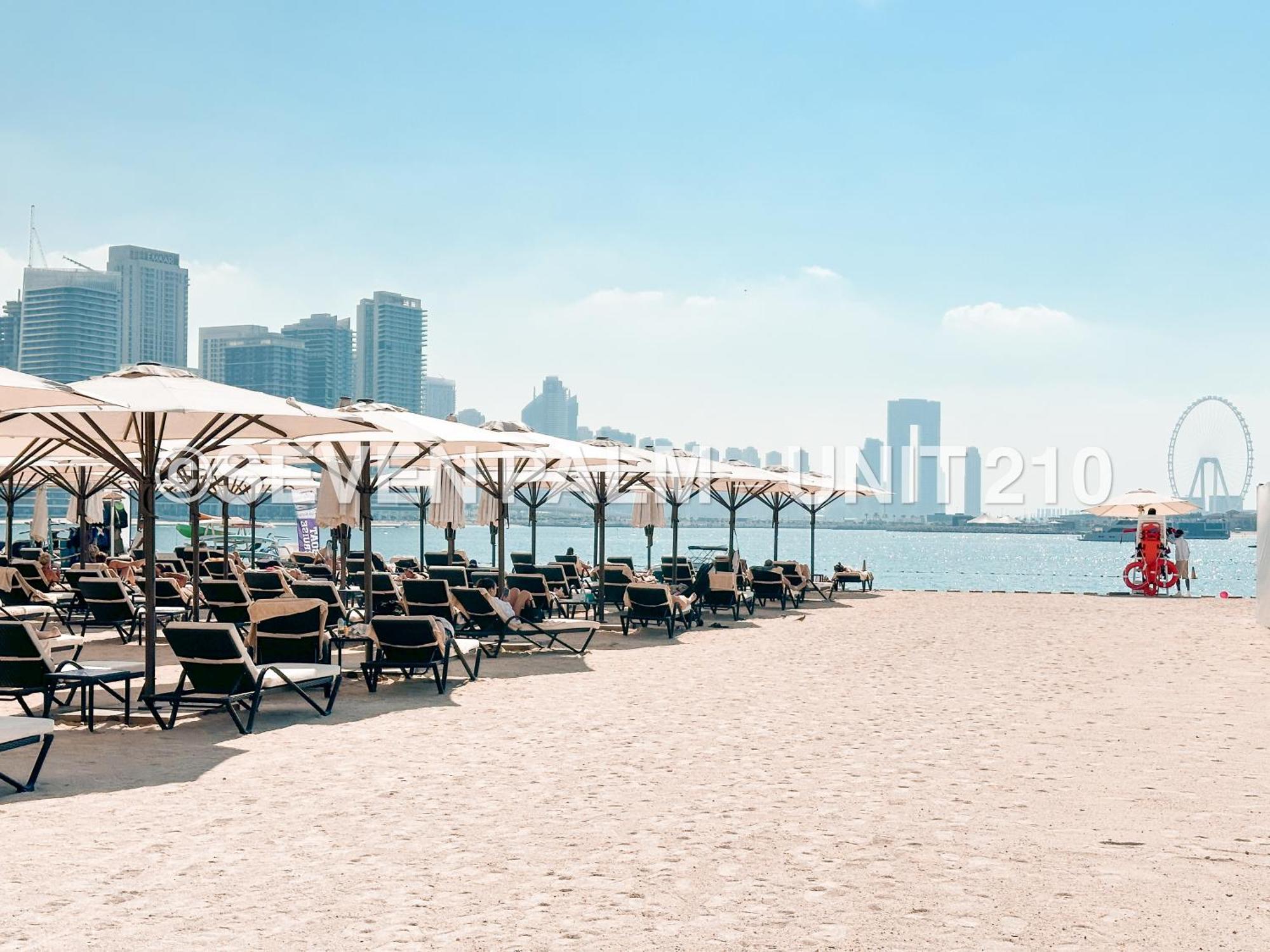 Luxus-Studio Mit Private Beach In Top-Lage, Meerblick & Infinity Pool! Dubai Eksteriør bilde