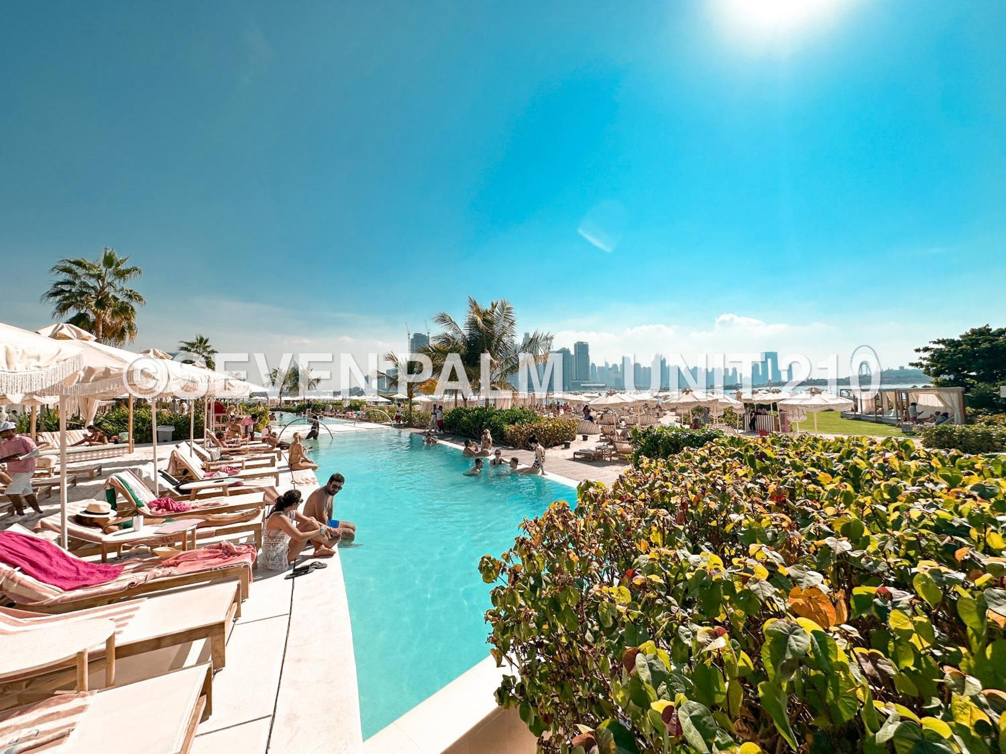 Luxus-Studio Mit Private Beach In Top-Lage, Meerblick & Infinity Pool! Dubai Eksteriør bilde