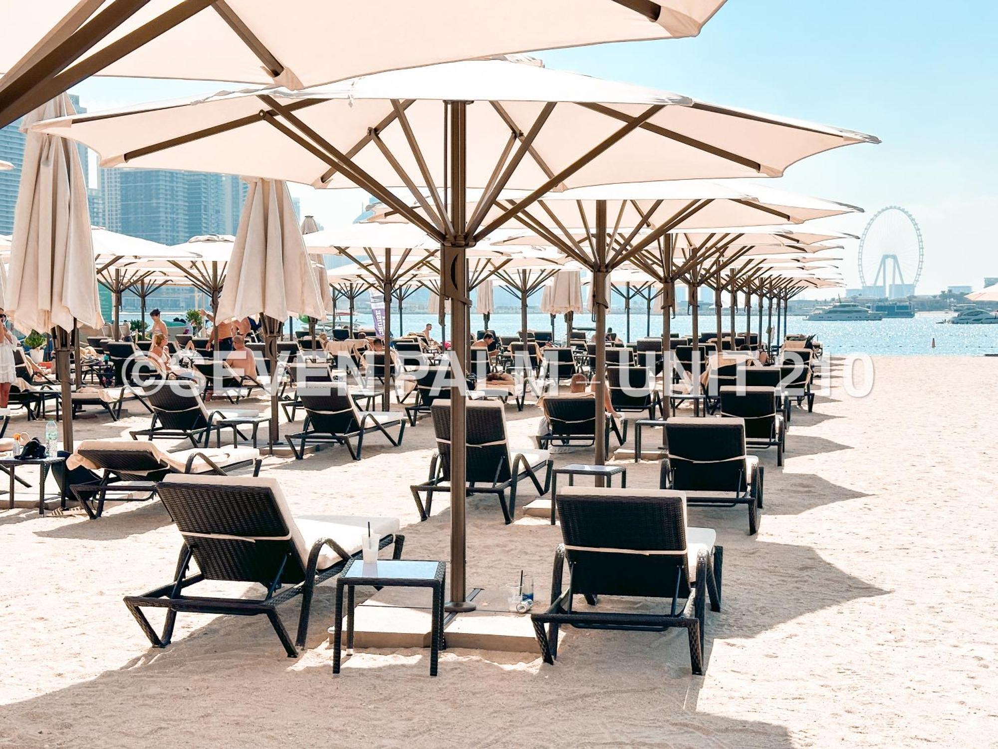 Luxus-Studio Mit Private Beach In Top-Lage, Meerblick & Infinity Pool! Dubai Eksteriør bilde