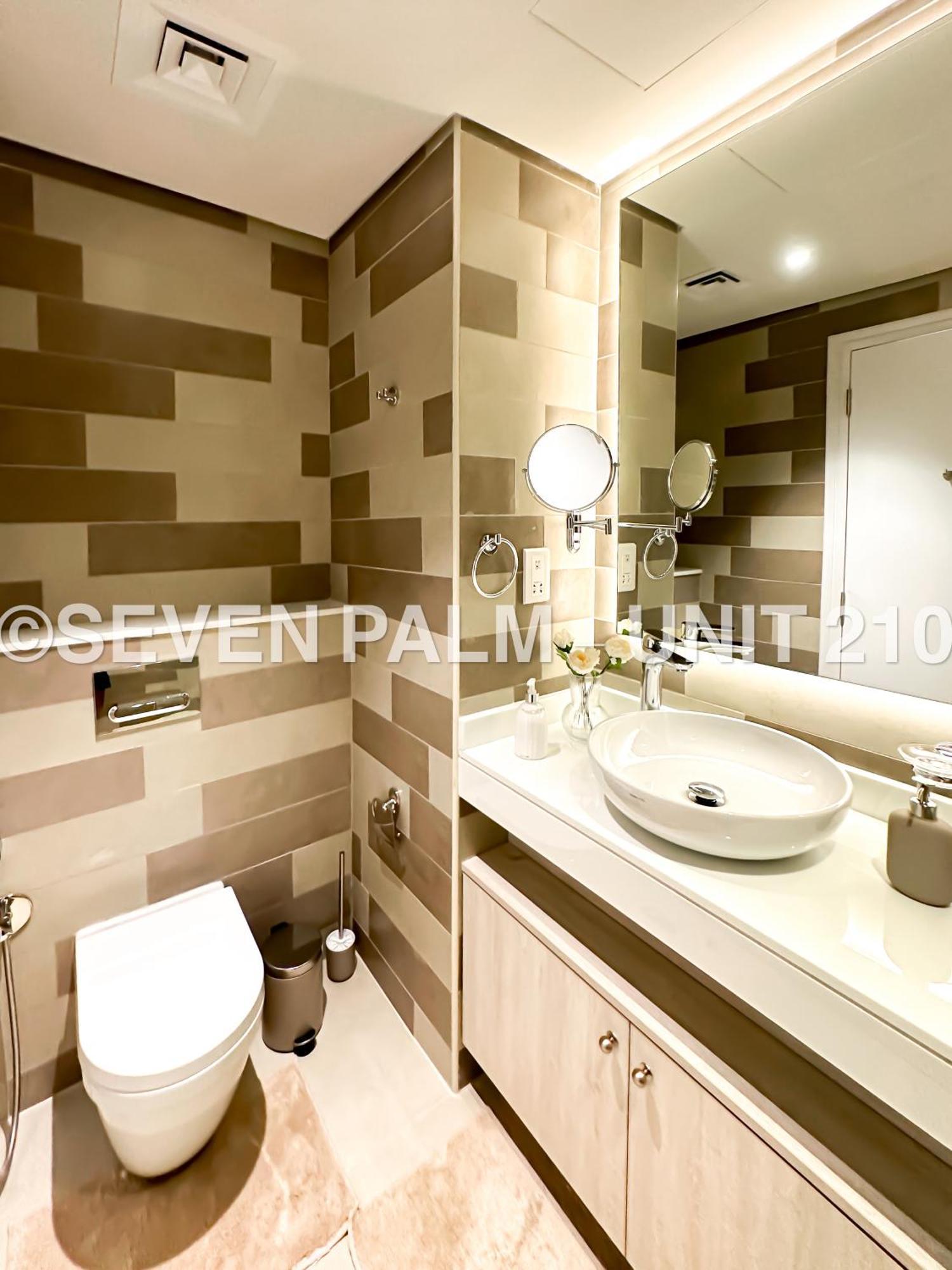 Luxus-Studio Mit Private Beach In Top-Lage, Meerblick & Infinity Pool! Dubai Eksteriør bilde