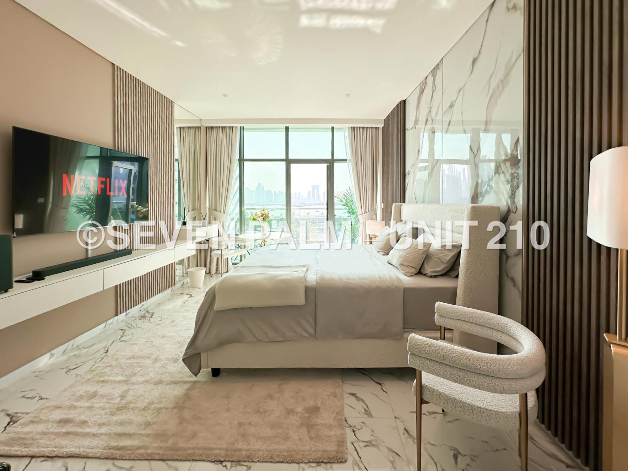 Luxus-Studio Mit Private Beach In Top-Lage, Meerblick & Infinity Pool! Dubai Eksteriør bilde