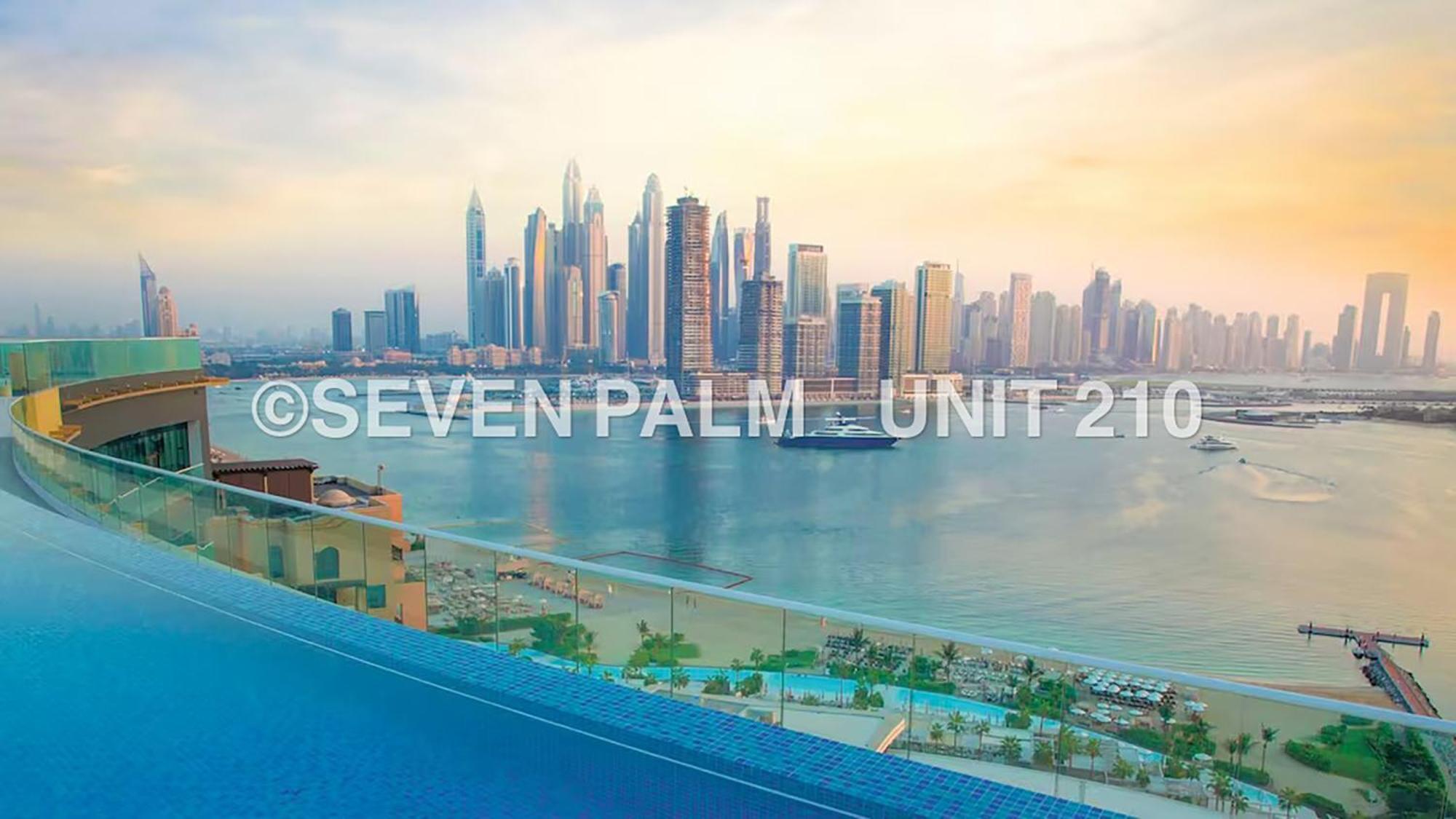Luxus-Studio Mit Private Beach In Top-Lage, Meerblick & Infinity Pool! Dubai Eksteriør bilde